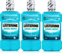 Listerine Mundspülung Cool Mint 500ml - Intensiver Minzgeschmack (3er Pack)