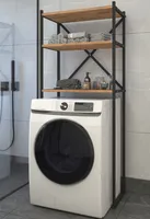 VCM Metall Überbauschrank Waschmaschine Überbau Schrank Waschmaschinenschrank Insasi Honig-Eiche