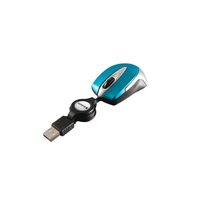 Verbatim Go Mini Optical Travel Mouse - Maus - rechts- und linkshändig - optisch - kabelgebunden - USB - Caribbean Blue