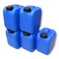 20 Stück 5 Liter Kanister natur Camping Plastekanister Wasserkanister NEU DIN51. 