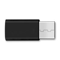 USB-C Adapter Handy Smartphone Tablet Micro USB auf USB C 3.1 Stecker Schwarz