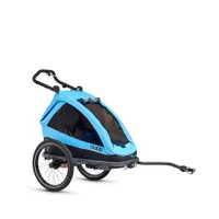 TAXXI ELITE One Cyan| Anhänger | Buggy | Jogger | Multifunktionaler Kinderwagen | Alleskönner für ein| Flexibles Travelsystem | 3-in-1