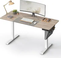 Biurko Elektryczne O Regulowanej Wysokości, 60 X 140 X (72-120) Cm, W Pełni Regulowana, Splicowana Płyta, Funkcja Pamięci Z 4 Wy