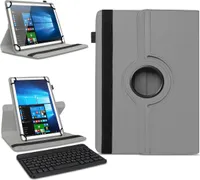 Tasche Tastatur Hülle für Samsung Galaxy Tab A9+/ A9 Plus Schutzhülle BluetoothFarben:Grau