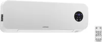 Uniprodo Wandheizlüfter - Keramik - 10 - 49 °C - 1000/2000 W - Fernbedienung - extraschmal