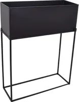LOFT42 Flora Blumentopf rechteckig - Metall - Schwarz - 55x70x20