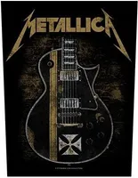 Metallica - Kytara - nášivka "Hetfield" RO3581 (jedna velikost) (černá/zlatá)