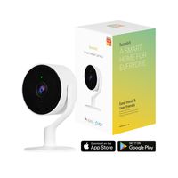 Hombli Smart Indoor-Überwachungskamera (weiß) – 1080p Full HD, Bewegungserkennung, Nachtsicht, Gegensprechfunktion, kompatibel mit Alexa und Google Assistant, Fernsteuerung über e Hombli App