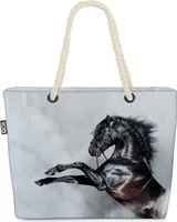 VOID Spanisches Pferd Reiten Strandtasche Shopper 58x38x16cm 23L XXL Einkaufstasche Tasche Reisetasche Beach Bag