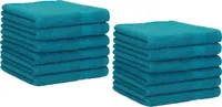 Betz 12 Stück Gästetücher 30x50 cm PALERMO 100% Baumwolle  Farbe: petrol
