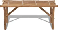 vidaXL Skladacia záhradná lavička 118 cm bambus