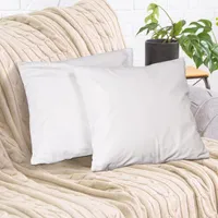 COZYOR 2er Set Sofakissen 45x45cm mit Füllung und Bezug, weiche Samt Kissenhülle, mit verstecktem Reißverschluss