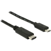 DeLOCK USB 2.0 C>Micro B St/St     1m bk