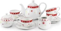 Leander Weihnachtsporzellan, Teeservice, tschechisches Porzellan, Leander, 11 d.