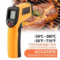 Digitales Infrarot-Thermometer Kochen Backen Temperaturmesser,