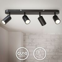 LED Spotleuchte schwenkbar Retro Schwarz GU10 Deckenlampe Küche Flur Spot