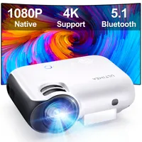 Mini Beamer, Video Beamer unterstützt HD 1080P, Kleiner tragbarer