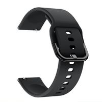 Austauschbares Silikonarmband 20 mm / 22 mm Schnallenarmband Uhrenarmband Kompatibel mit Samsung Galaxy Watch Active2 Black