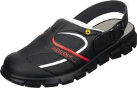 Clog schwarz/rot ESD - 40