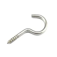 2 Schraubhaken 5,2x80mm Edelstahl Öse Schraubhaken