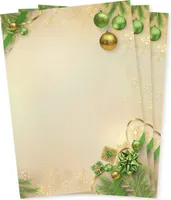 Tatmotive Chalet Noel 100 Blatt Briefpapier Weihnachten A4, Weihnachtsbriefpapier