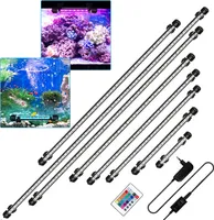 Fiqops 92cm LED akvárium RGB osvetlenie vodotesné akvárium lampa mušle