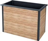 Westmann Metall Hochbeet Primus-Multi M Inkl. Schneckenschutz Holzoptik/Anthrazit 100x50x77 cm