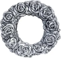 stoneandstyle Steinfigur Türkranz Blumenkranz frostfest Steinguss