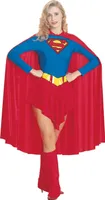 Supergirl - Dámsky kostým BN5826 (M) (Červená/modrá)