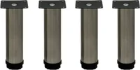 HOOZ 4er Set Möbelfuß Edelstahl 15cm - höhenverstellbar