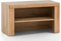 Schuhbank Garderobenbank Greta in Wildeiche geölt Teilmassiv Breite 90cm Kommode