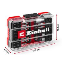 Einhell M-CASE 42-tlg. Bit-Set (25-mm-Bits, 50-mm-Bits, Magnethalter, Steckschlüssel, Schnellwechselbithalter inkl. Aufbewahrungsbox)