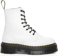 Dr Martens Jadon Smooth 8 Ösenschnürbare Plateaustiefel Weiß – 6.5 Vereinigtes Königreich / Weiß