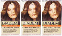 3x Diadem Seiden-Color-Creme KASTANIE 170ml Haarfarbe dauerhaft anhaltend