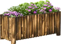 Outsunny Hochbeet Pflanzkasten Kräuterbeet Pflanzbeet Gemüsebeet Holz