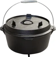 Gusseisen Dutch Oven | Feuertopf 4.5 qt mit Füßen Schmor-Topf