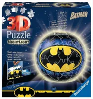 Ravensburger 3D Puzzle 11080 - Nachtlicht Puzzle-Ball Batman - 72 Teile - ab 6 Jahren, LED Nachttischlampe mit Klatsch-Mechanismus
