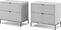Vicco  Eliza, 66 x 60 cm Zestaw 2 sztuk, Szary