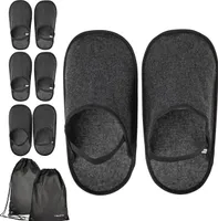 ONVAYA® Handwerkerpantoffeln | Filzpantoffeln 4er-Set XL & XXL | Museumspantoffeln | Schlosspantoffeln | Überschuhe aus Filz | hochwertige Gästepantoffeln | inklusive Tragebeutel