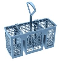 vhbw Besteckkorb kompatibel mit Pitsos DLS4202/05, DLS4202/10, DTF4301/10, DVF5301/10 Spülmaschinen - mit Griff, Grau