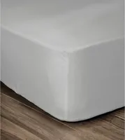 Spannbetttuch 100 % Baumwolle 90 x 190 x 30 cm hellgrau