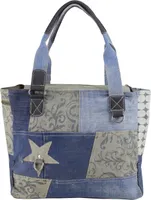 Sunsa Handtasche Damen Tasche Shopper Schultertasche mit  jeans 52226