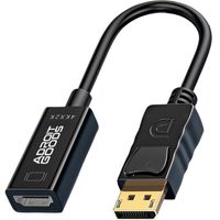 AdroitGoods 4K Displayport zu Hdmi Adapter - Kabel - Schwarz