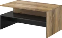 Stolik kawowy BAROS 100x60 biały/czarny