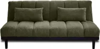 Best Möbel Samarra - 2-Sitzer Schlafsofa Klappsofa - Cord , Grün