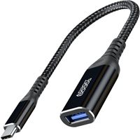 AdroitGoods USB-C zu USB-A Adapter OTG Konverter USB 3.0 - USB C zu USB A HUB - Konvertierung - Schwarz