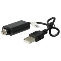 vhbw USB Ladegerät kompatibel mit KangerTech E-Smart E-Zigarette, E-Shisha & vielen anderen Vape-Geräten mit Schraubverschluss - 25cm Ladekabel