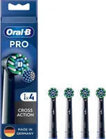 4 Oral-B PRO Cross Action schwarz Zahnbürstenaufsätze