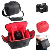 K-S-Trade Kompatibel mit Nikon Z 5 Kameratasche Fototasche Schultertasche Zubehör Tasche einteilbare Trennwänden für Systemkamera, DSLR DSLM SLR,