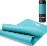 POWRX GYMNASTIKMATTE YOGAMATTE - Türkis 183 X 60 X 1 Cm 183 X 60 X 1 Cm Nitril-Butadien-Kautschuk